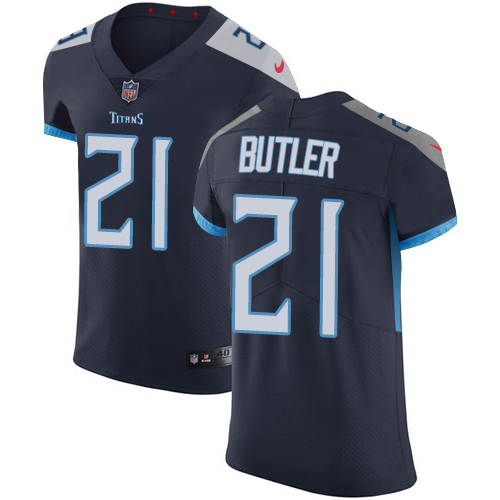 Nike Titans #21 Malcolm Butler Navy Blue Alternate Men's Stitched NFL Vapor Untouchable Elite Jersey - Click Image to Close